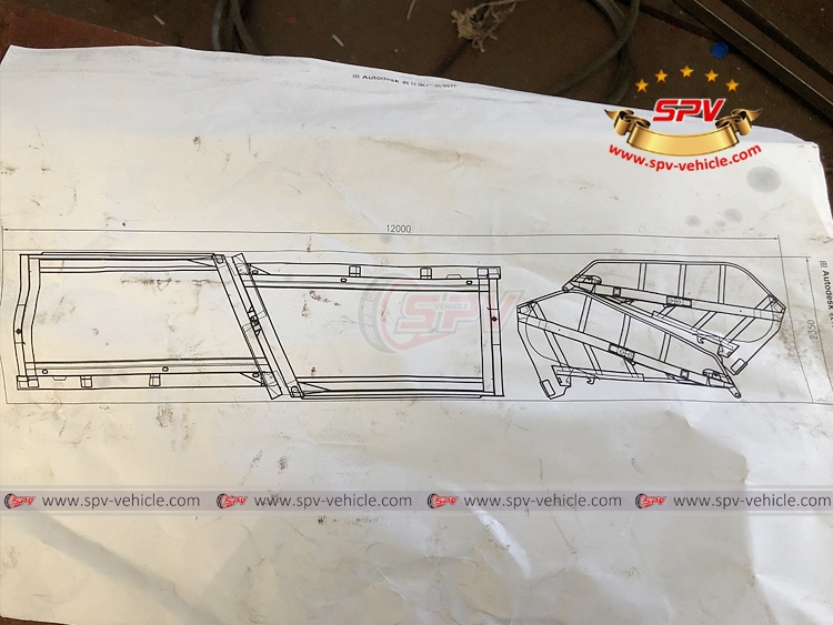 10 CBM Garbage Compactor Body - Loading Plan 10 CBM Garbage Compactor Body - Loading Plan